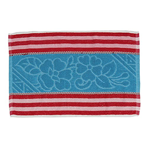 JENNY DENIAL 100% Cotton Hand Towels Set of 12 Soft & Super Absorbent for Kitchen, Bathroom (300 GSM) Multi Color (Size 14 * 21 Inch)