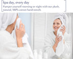 JENNY DENIAL 100% Cotton Super Soft & absorvent White Hand Towel | Face Towel | Wash Basin | Kitchen Towel | Spa | Saloon Small and Medium Size Combo Pack of