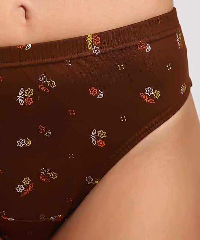 JENNY DENIAL 100% Organic Cotton Panty/Panties/Briefs/Underwear for Women and Girl's (Pack of 3)