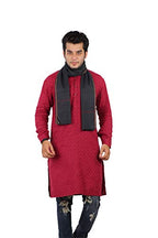 100% pure Cotton Black Gamcha/Gomasa for Men 300 GSM handloom printed (size :: Full size) Stole angocha