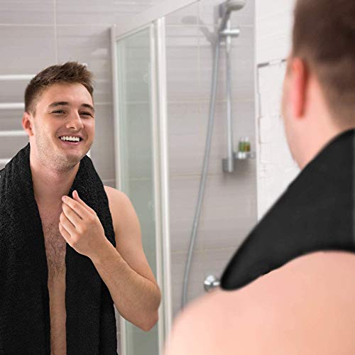 JENNY DENIAL 100% Cotton 650 GSM Bath Towel for Men & Women for Bathing Large Size (70 x 140 Cm) Ultra Soft & Quick Drying