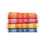 JENNY DENIAL Pure Cotton Hand Towels Set of 24 Soft & Super Absorbent 250 GSM Multi Color (Size 10 * 17 Inch)