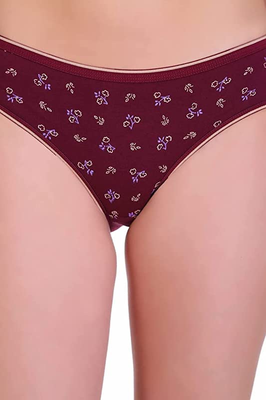 JENNY DENIAL 100% Organic Cotton Panty/Panties/Briefs/Underwear for Women and Girl's (Pack of 3)