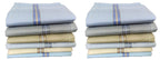 JENNY DENIAL Cotton Handkerchief, Rumal, Hankey for man Multi color 12 Pcs Machine washable