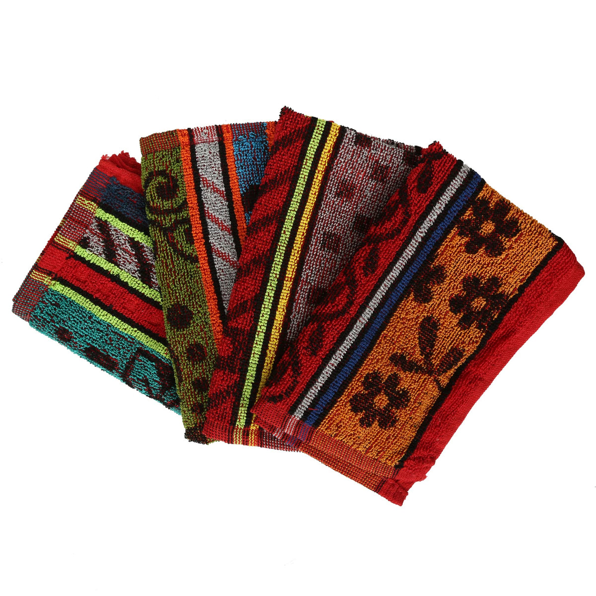 JENNY DENIAL 100% Cotton 275 GSM Hand Napkin Towel Set of Soft Multi Color (Size 11 * 17 Inch)