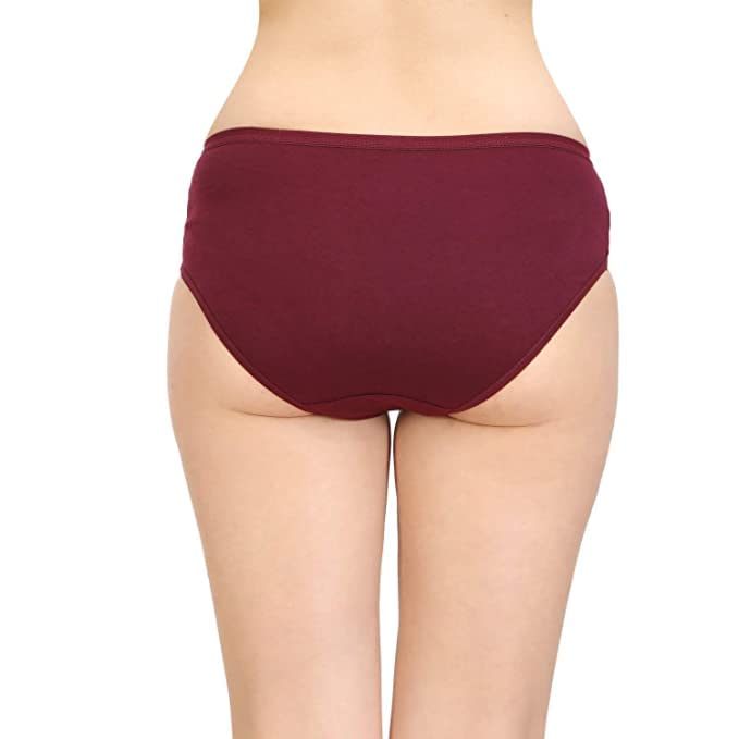 SCTC Women's & Girls Cotton Hipster mid Waist Plain Underwear/Briefs/Panties/Panty Outer Elastic Regular/Everyday/Daily Multicolor Combo Pack of
