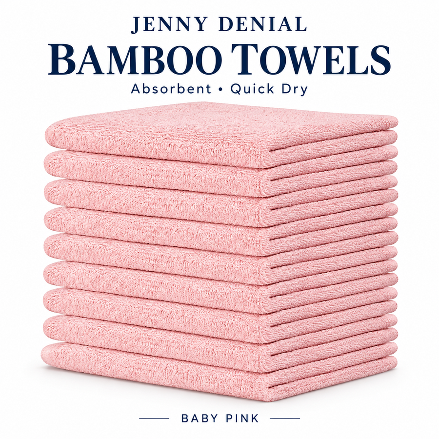 Baby Pink / Face Towel – 12 × 12 Inch / 10 Pieces
