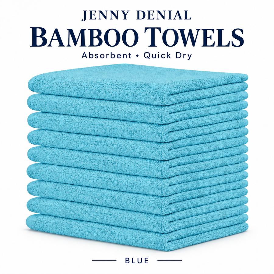 Blue / Face Towel – 12 × 12 Inch / 10 Pieces