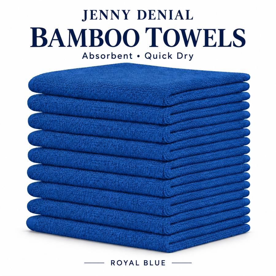 Royal Blue / Face Towel – 12 × 12 Inch / 10 Pieces