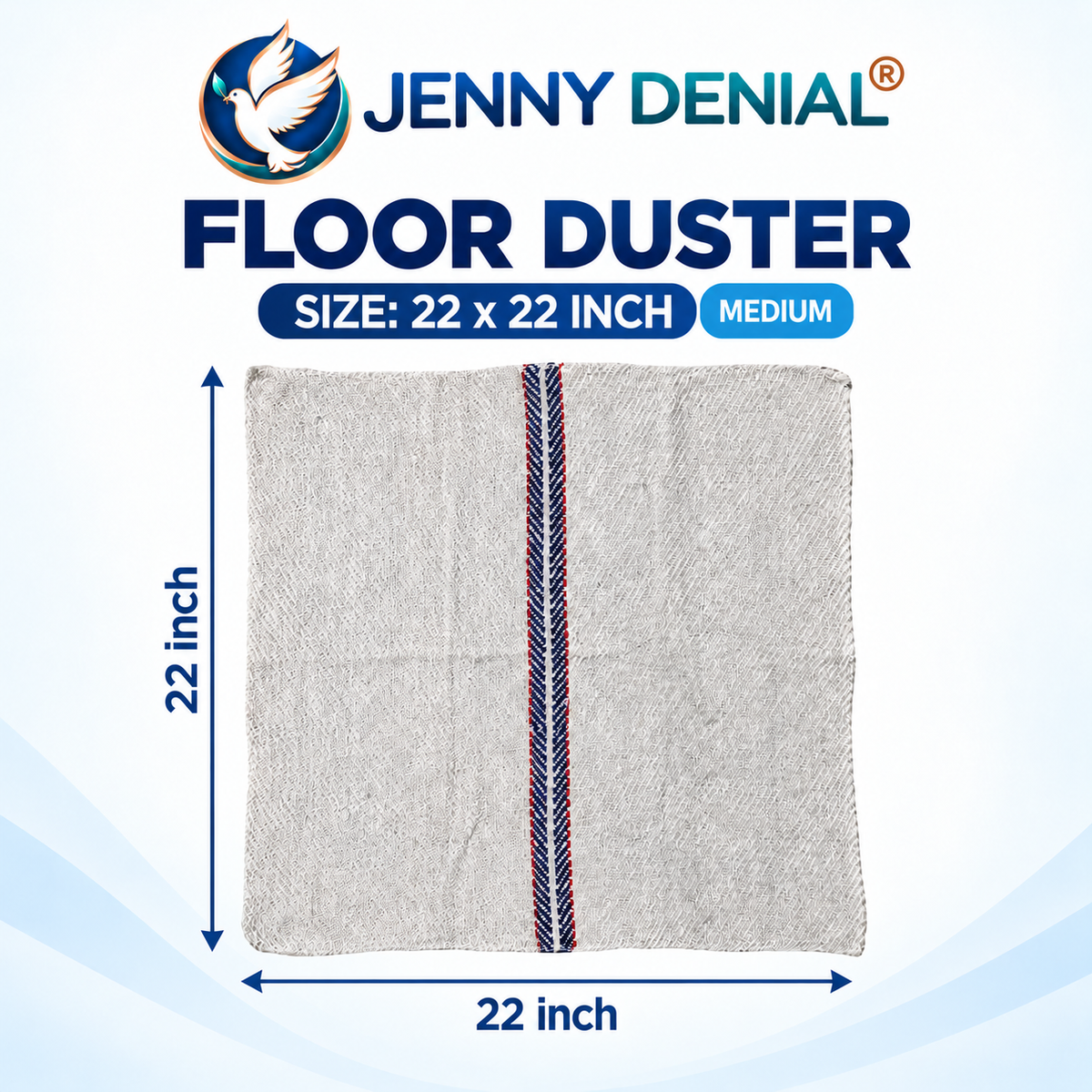 Jenny Denial floor duster medium 22 x 22 inch - size-square